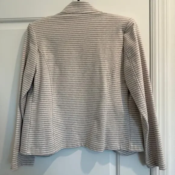 Tommy Hilfiger Striped Military style Knit Jacket with Signature Buttons - Picture 2 of 8